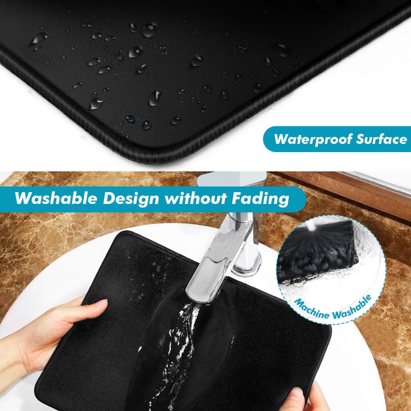 TONOS Mouse Pad Bundle Stitched Edges Premium Waterproof Gaming Mouse Mat Pad  Extends Battery Life Non-Slip Rubber Base Thick Black Mousepad for Laptop Computer & PC  11 x 8.7 inch  Black-Pack of 6 - Image 5